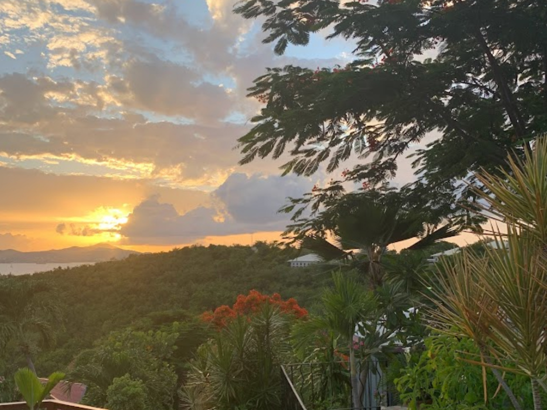 Virgin Islands National Park sunset view